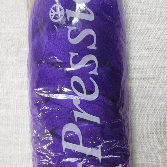 X-Pression Premium Original Ultra Braid Synthetic Hair Purple 34 Weave Extension - Picture 5 of 8